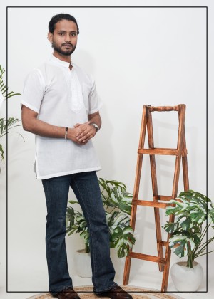 Half Sleeves Short Kurta