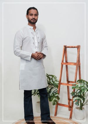 Lucknowi Net Work Kurta