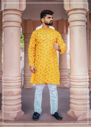 Morpankh Radhe Printed Kurta Pajama Set