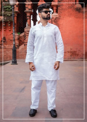 Lucknowi Chari Handwork Kurta 