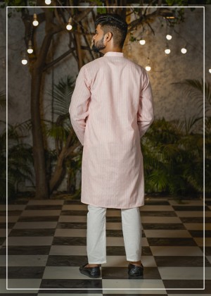 Cotton Zari Lining Kurta 