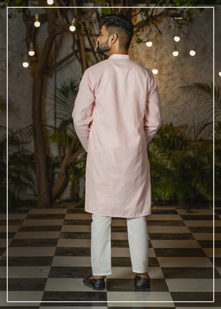 Cotton Zari Lining Kurta 