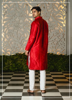 Wedding Jacquard Kurta