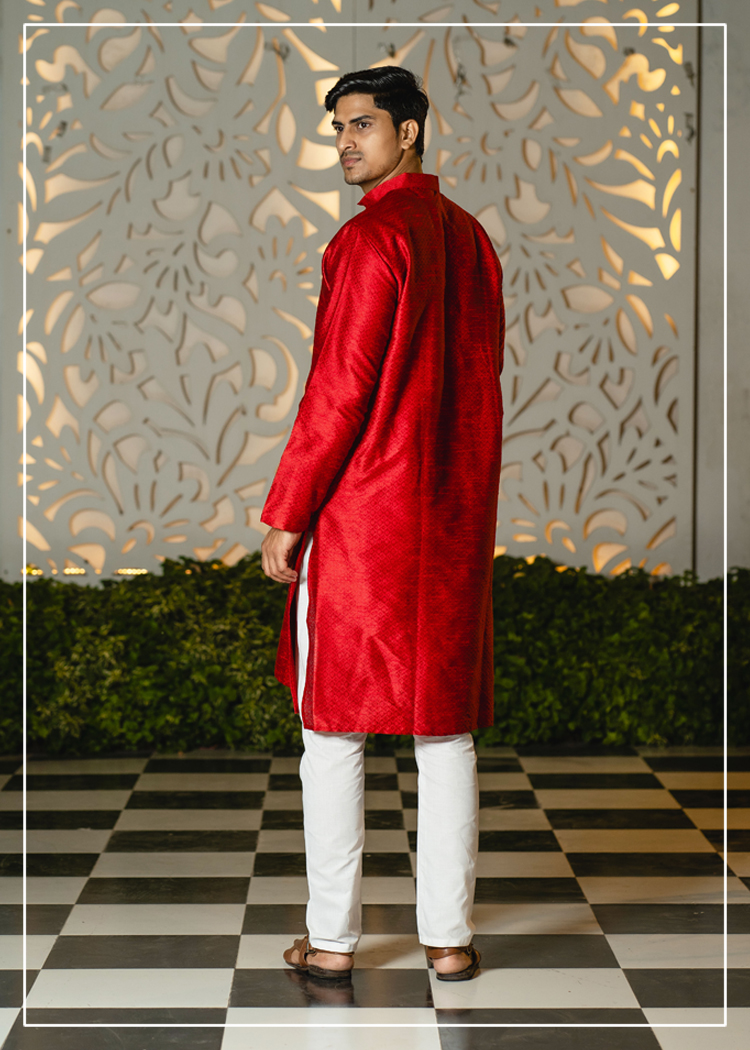 Wedding Jacquard Kurta