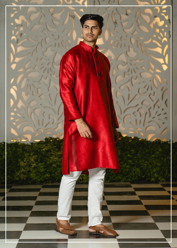 Wedding Jacquard Kurta