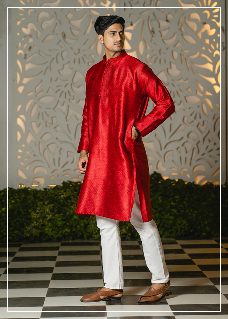Wedding Jacquard Kurta