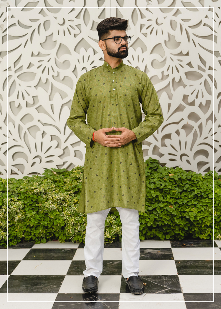 Khadi Print Kurta 