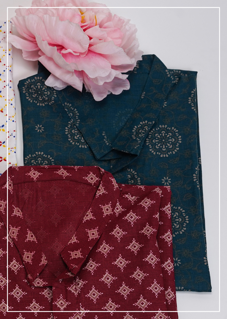 Magic Cotton Printed Spiritual Kurta 