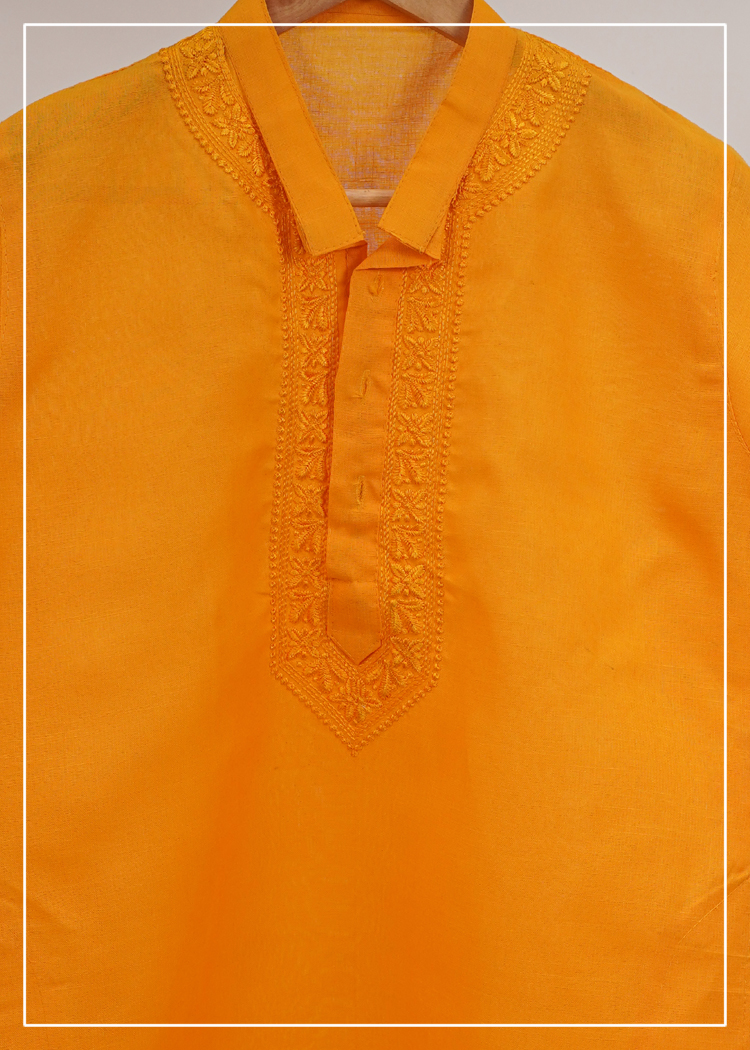 Magic Lucknowi Embriodery Kurta 