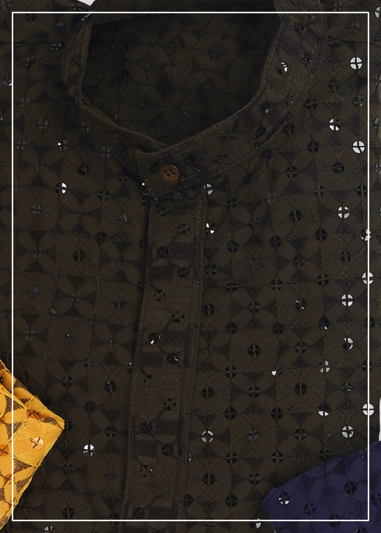 Shiffli Lakhnavi Kurta 
