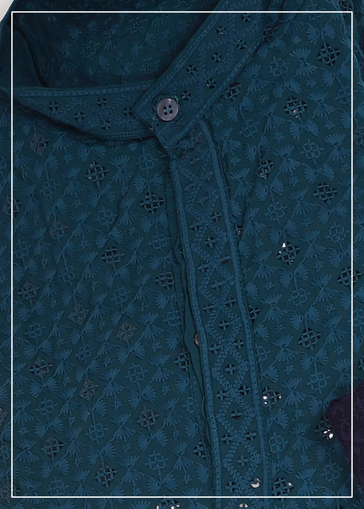 Shiffli Embriodery Kurta