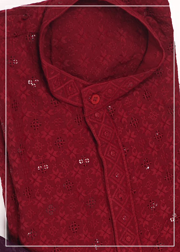 Shiffli Embriodery Kurta