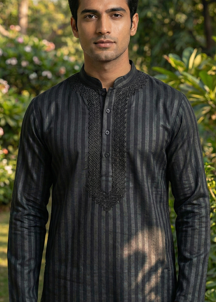 Self Lining Cotton Kurta 