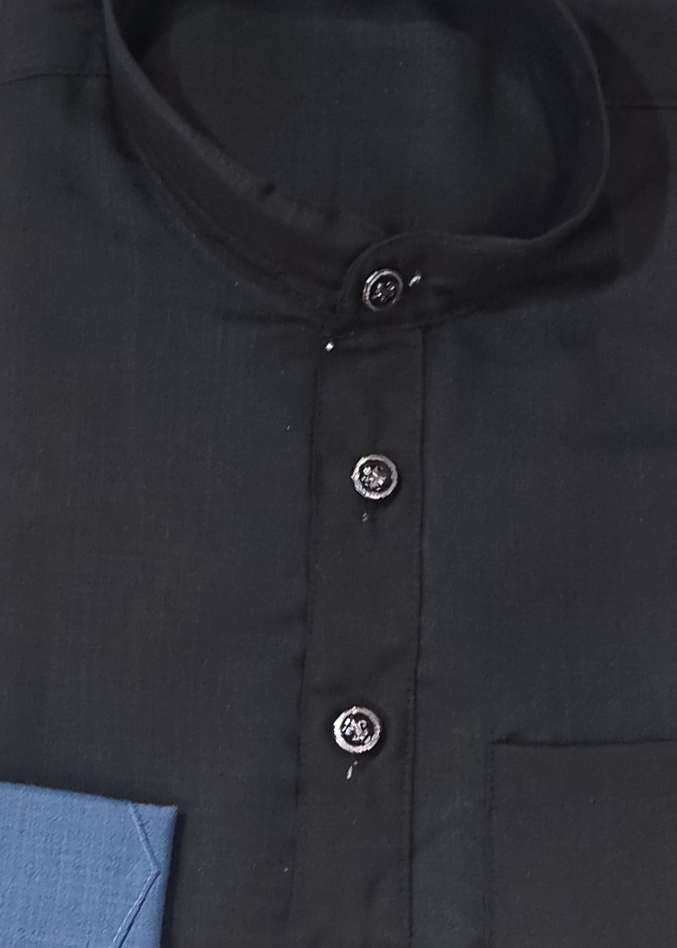 Ruby Silk Plain Kurta For Boys 