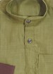 Ruby Silk Plain Kurta For Boys 
