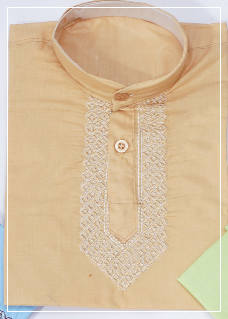 Cambric Cotton  Kurta For Boys 