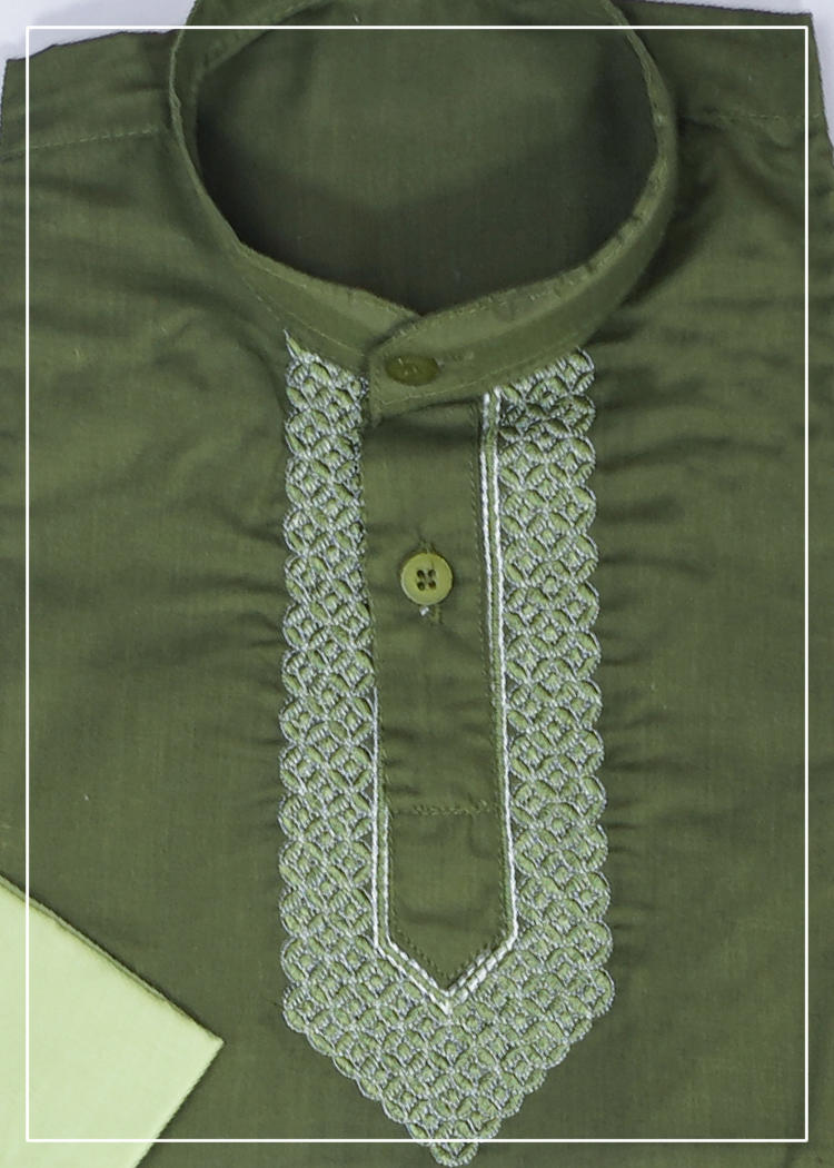 Cambric Cotton  Kurta For Boys 