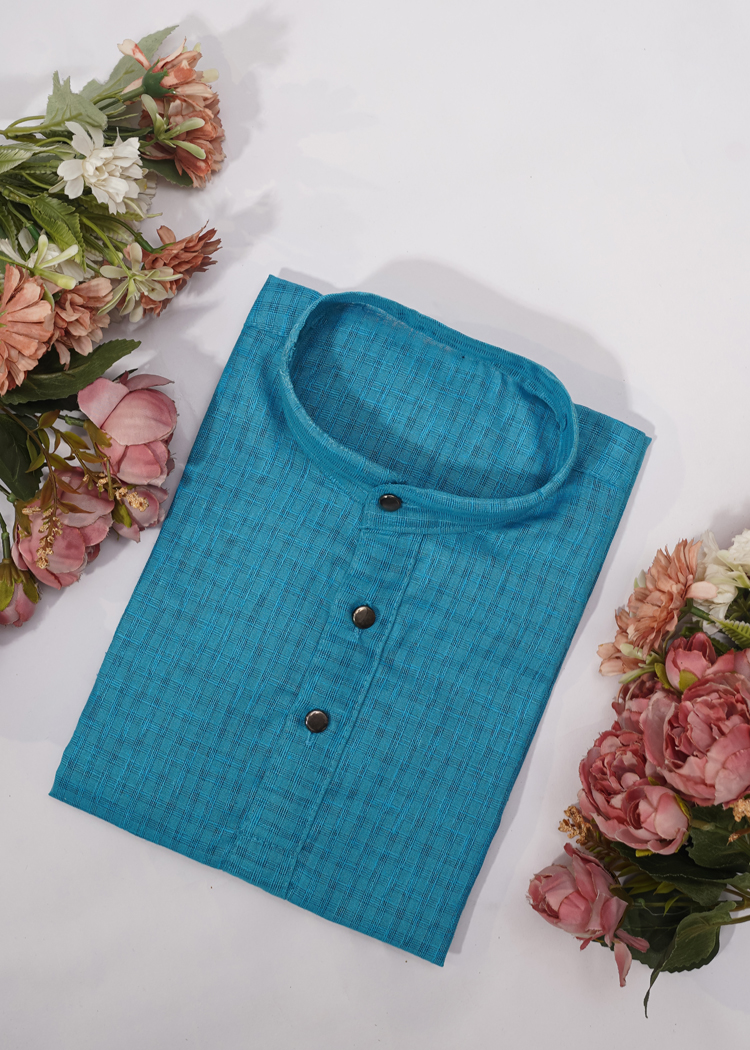 Self Weaving Kurta For Boys