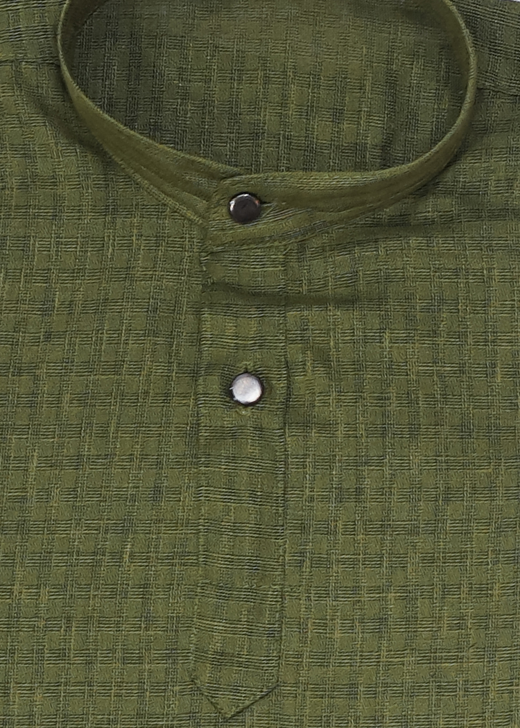 Self Weaving Kurta For Boys