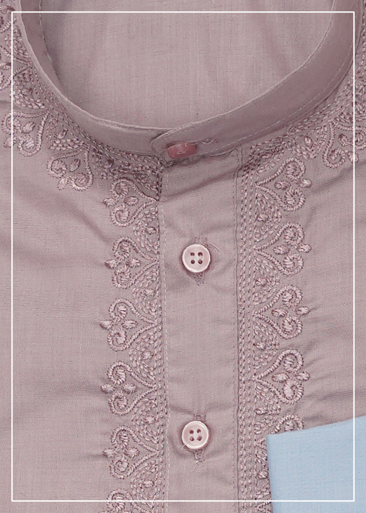 Malai Cotton Kadhai Kurta For Boys
