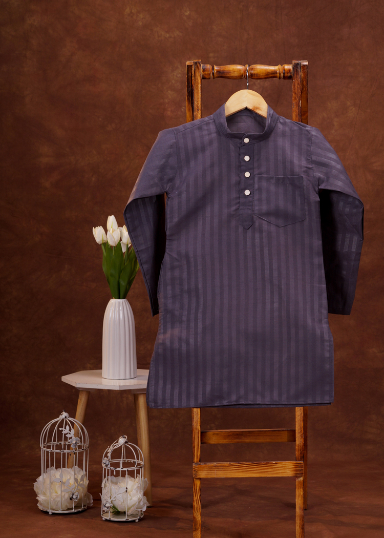 Self Lining Kurta For Boys