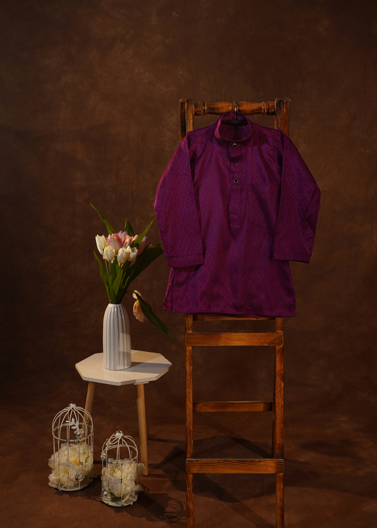 Jacquard Kurta For Boys