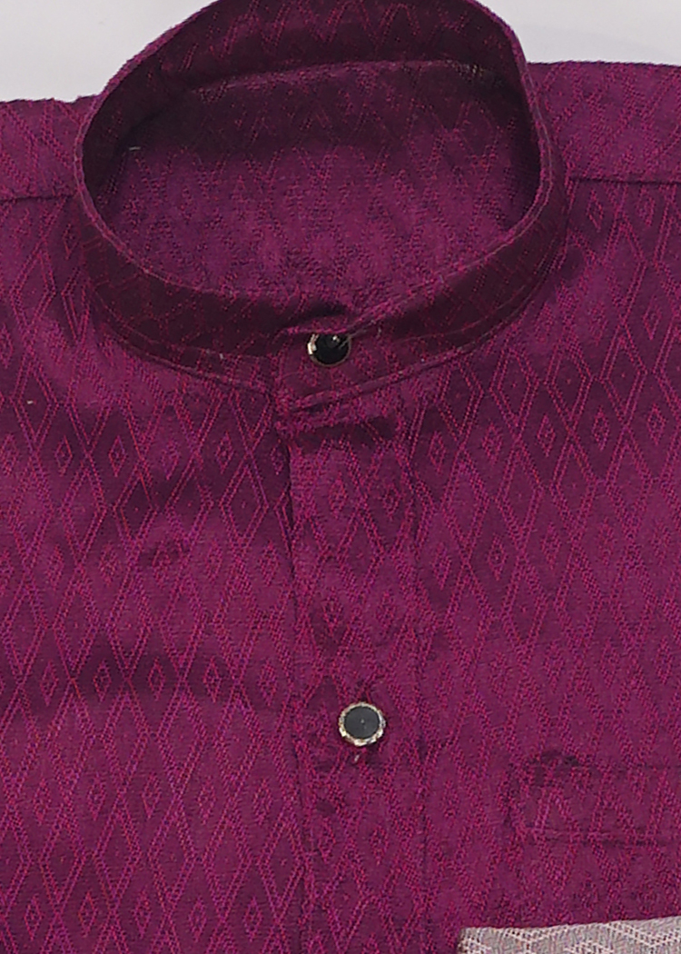 Jacquard Kurta For Boys