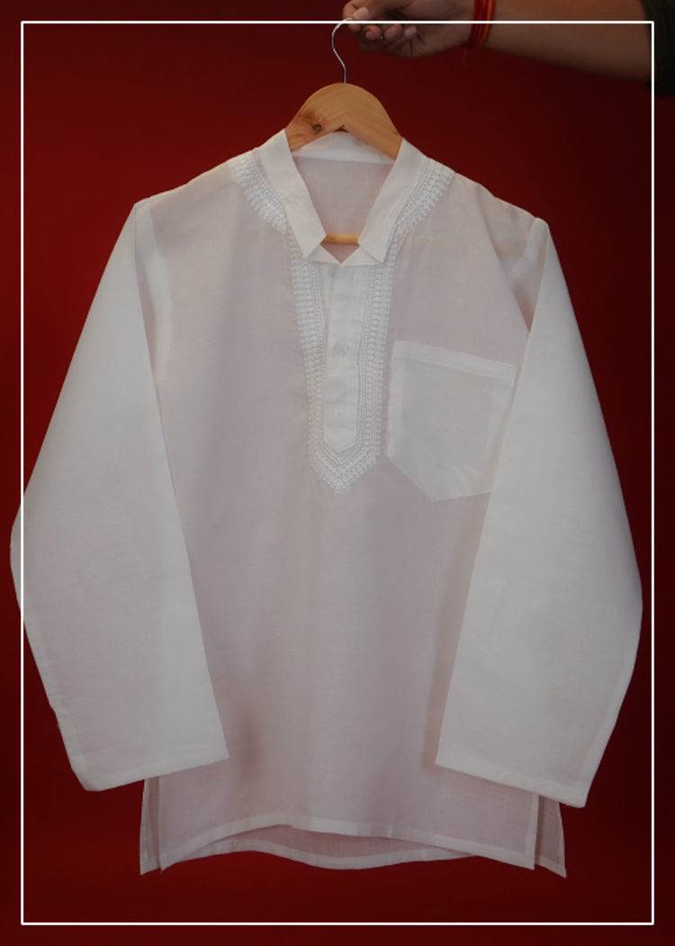 Men Short Kurta Full Sleeves