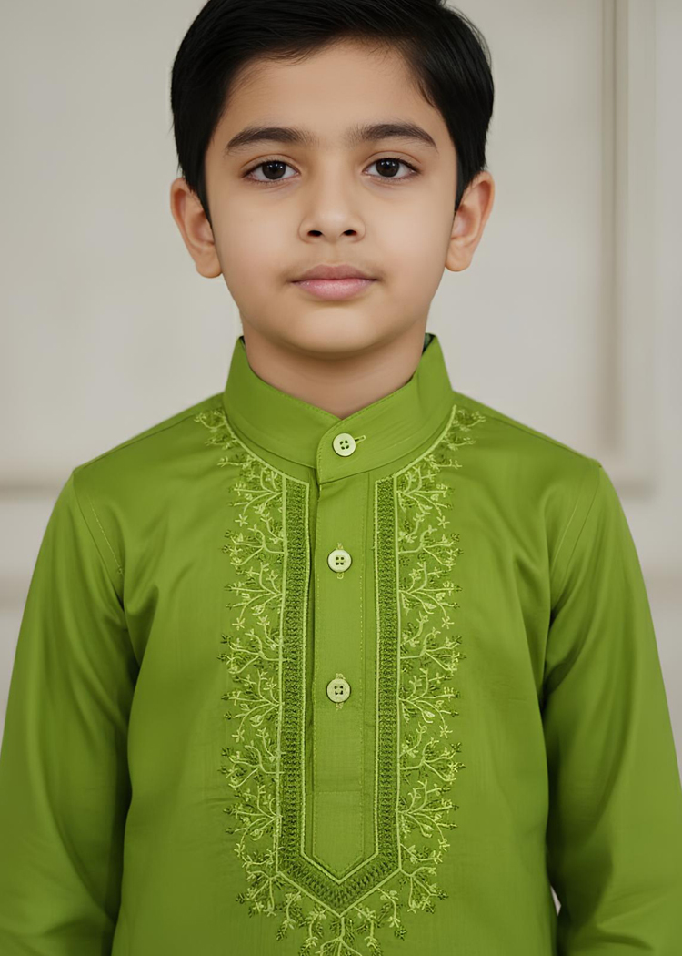 Gaurav Cotton Lucknowi Kurta For Boys