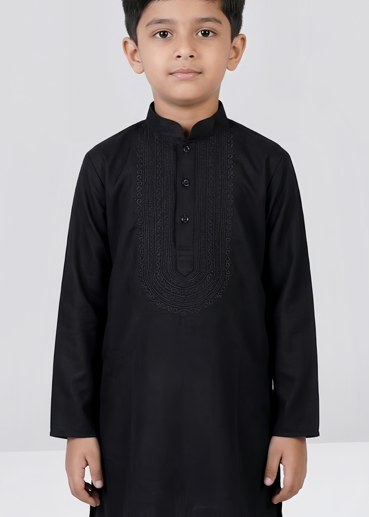 Gaurav Cotton Chikankari Kurta For Boys