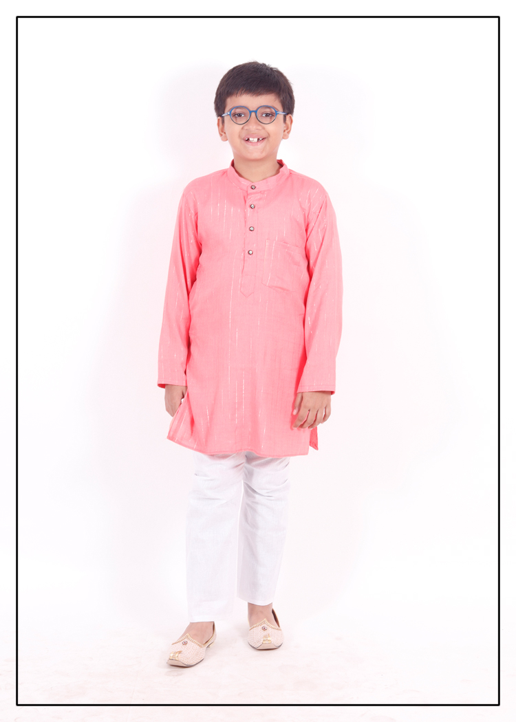 Rayon Zari Lining Boys Kurta Pajama