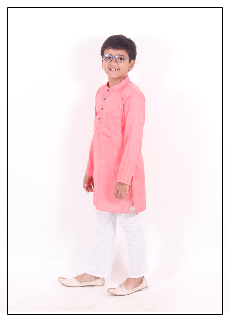 Rayon Zari Lining Boys Kurta Pajama