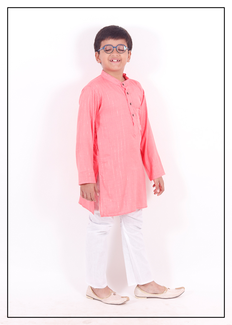 Rayon Zari Lining Boys Kurta Pajama