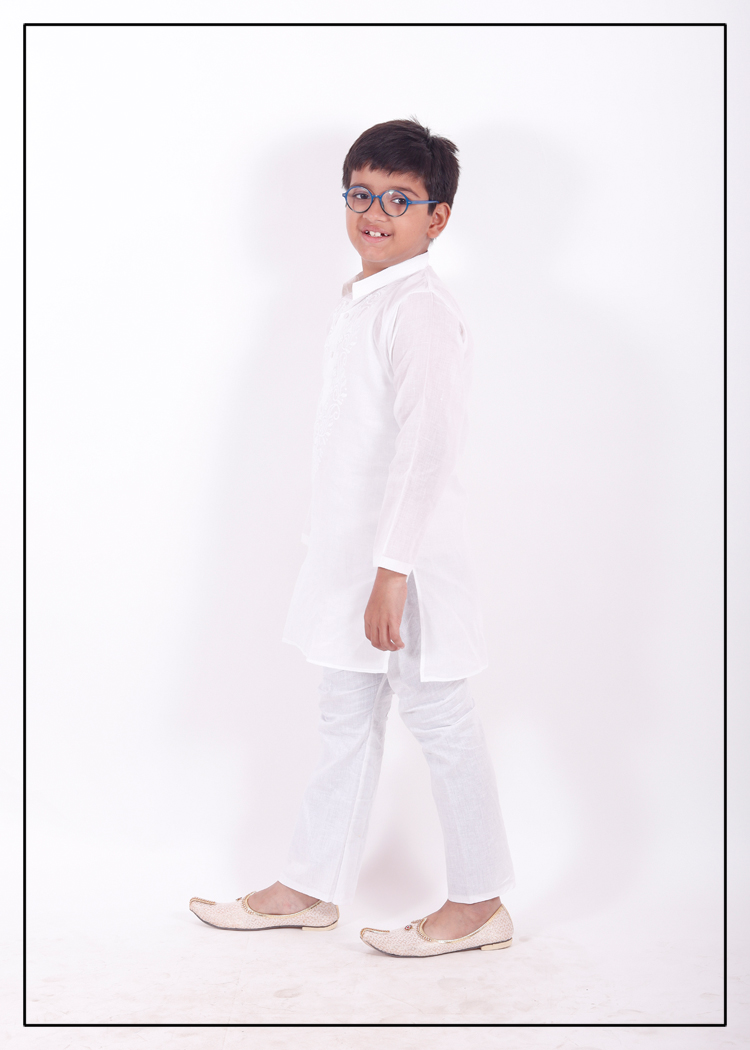 Gala Work Lucknowi Boys Kurta Pajama