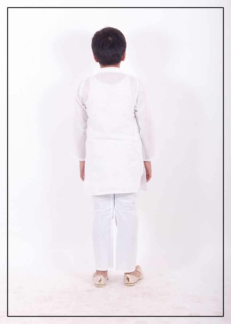 Net Work Chikankari Boys Kurta Pajama 
