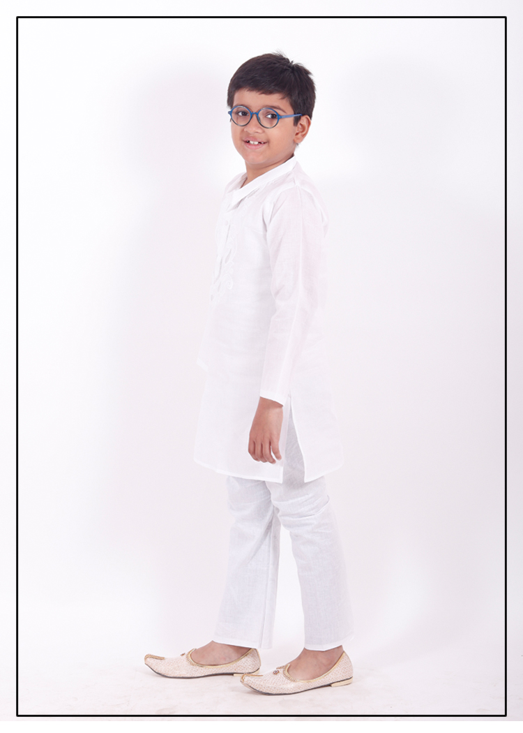 Net Work Chikankari Kurta Pajama 