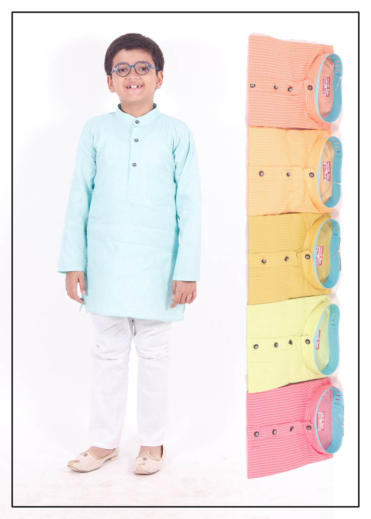 Tipki Linen Kid Kurta Pajama