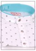 White Cotton Print Boys Kurta Pajama